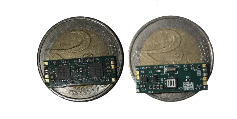 torque sensor on a 2 euro coin
